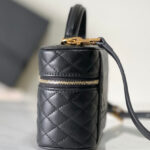 Saint Laurent Gaby Mini Vanity Bag In Lambskin Black